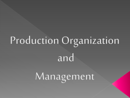 Production Organization and Management