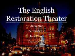English Restoration Theater - Arcadia Unified School District