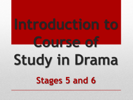 Introduction to Course of Study