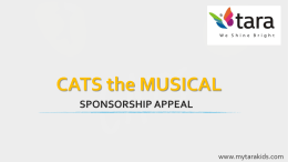 CATS the Musical - Onspon Services