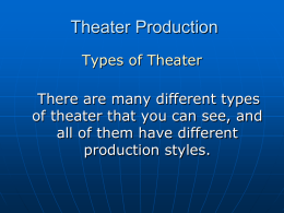 types of Theater Production