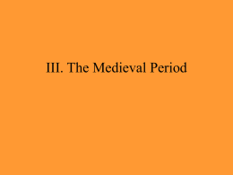 Medieval Period Notes