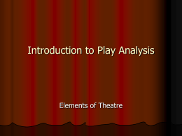 Intro to play analysis