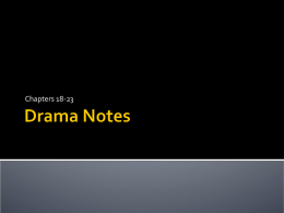 Drama Notes