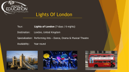 Lights of London - Visions in Education