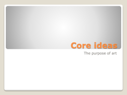 Core ideas