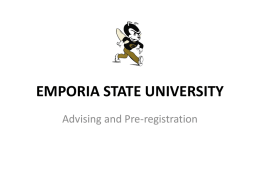 Spring 2017. - Emporia State University