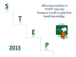 STEP 2015 PowerPoint Presentation