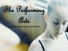 What is considered Performing arts?