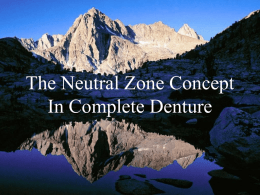 The Neutral Zone Concept In Complete