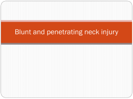 Blunt and penetrating neck injury