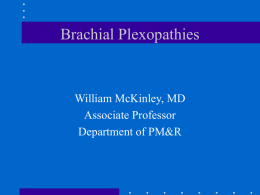 Brachial Plexopathies - VCU Physical Medicine & Rehabilitation