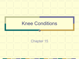 Knee Conditions - College of the Siskiyous | Home