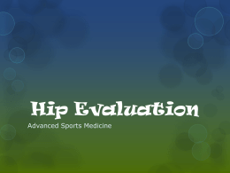 Hip Evaluation