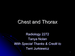 Chest and Thorax - Weber State University