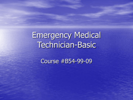 Emergency Medical Technician-Basic