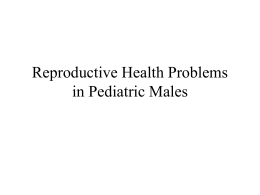 Health Problems in Pediatric Males