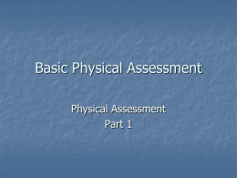 Head to Toe Assessment ppt