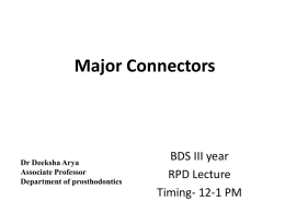 Major Connectors