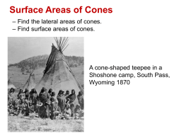 Surface Areas of Cones