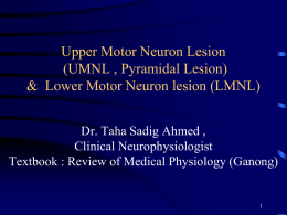 Motor lesions , student`s