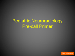 Pediatric Neuroradiology Pre