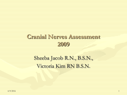 module 1 cranial nerve assessment-----
