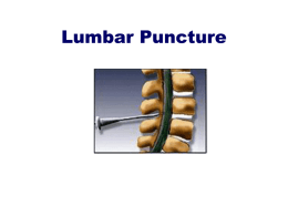 Lumbar Puncture - helpfuldoctors