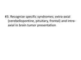 Extra-axial Syndromes