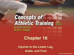 Chapter 16 Powerpoint - McKinney High School Sports Medicine