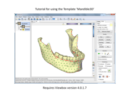 How to digitize a 3D mandible using the Mandible3D template