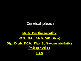 3 MB - cervical plexus mgmc - Anesthesia Slides, Presentations and