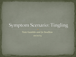 Symptom Scenario: Tingling
