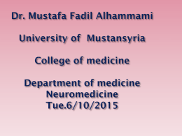 Dr. Mustafa Fadil Alhammami University of Mustansyria College of