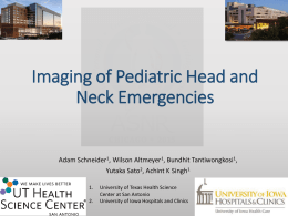 Imaging of Pediatric Head and Neck Emergencies