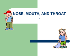 nose, mouth, and throat