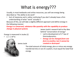 What is energy???