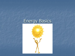Energy Basics