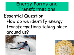 Energy Transformations PowerPoint