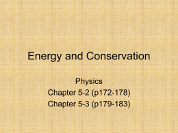 Energy - Chapter 5-2 / 5-3