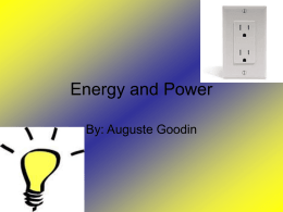 Energy and Power - Reeths