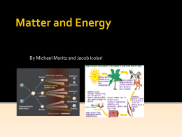 Matter and Energy mike jacob