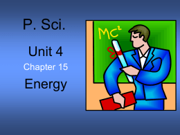 Ch.15 Energy