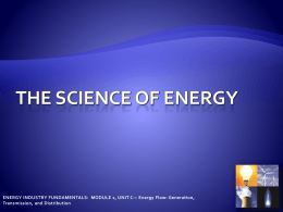 Module 1 Unit C Science of Energyx