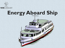 Energy Aboard Ship