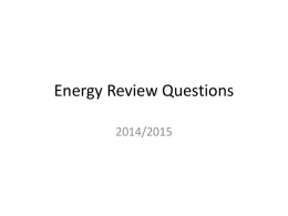 energy. - Paul Knox Middle School