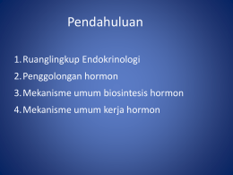 01 Pendahuluan Endokrinologi 2011-2012