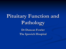 Pituitary Function and Pathology