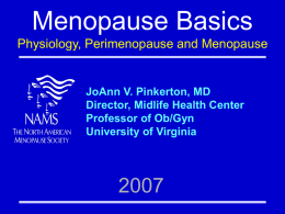 Menopause Basics
