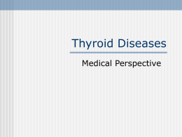 Thyroid Diseases - University of Pretoria